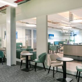 Project: Fife College | Optima 117 Plus Partitioning, Edge Symmetry Rebated Double Doors