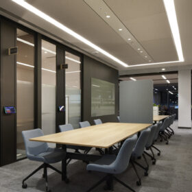 Project: Taylor Wessing | Optima 117 Plus with Tech Panels, Edge Symmetry doors | Images: Jack Hobhouse©