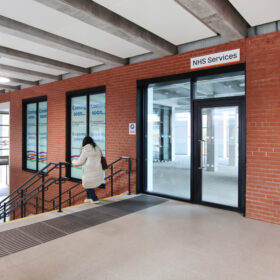Project: University Station | Products: Technishield 65 fire rated glazed doors and side screens