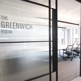 Project: BNP Paribas | Product: Kinetic Align Shoreditch Edition sliding door and side screens