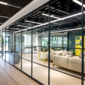 Project: Harwell Campus Quad Two | Revolution 54 Plus - Shoreditch Edition Partition with Edge Symmetry Doors