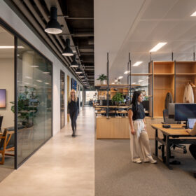 Project: Confidential Consumer Good Client | Products: Revolution 54 glas partitions with Edge Symmetry doors