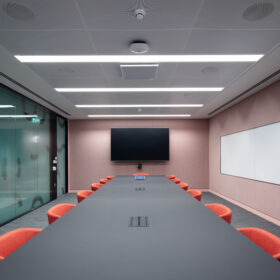 Project: TikTok | Revolution 100, Tech Panel & Axile Clarity door with pull handle