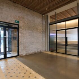 Project: Sheerness Dockyard Church | Products: Optima 117 Plus glass partitions and Technishield 65 EI30 Shoreditch Edition fire rated doors