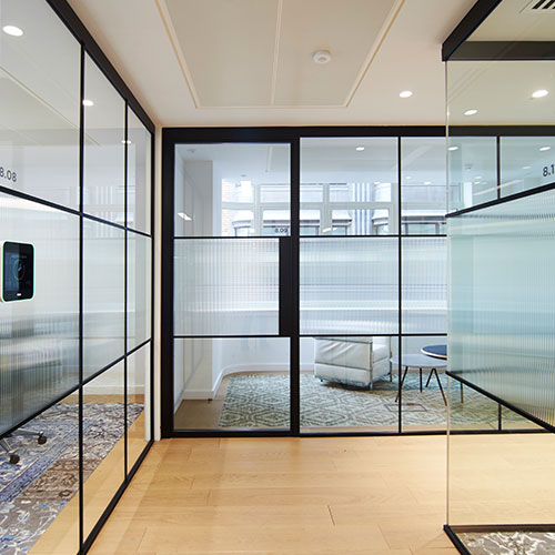 Shoreditch glass partition designs