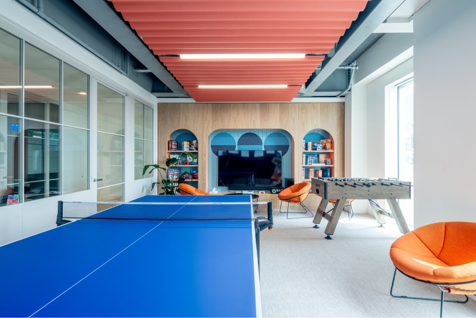 a recreation space within an office