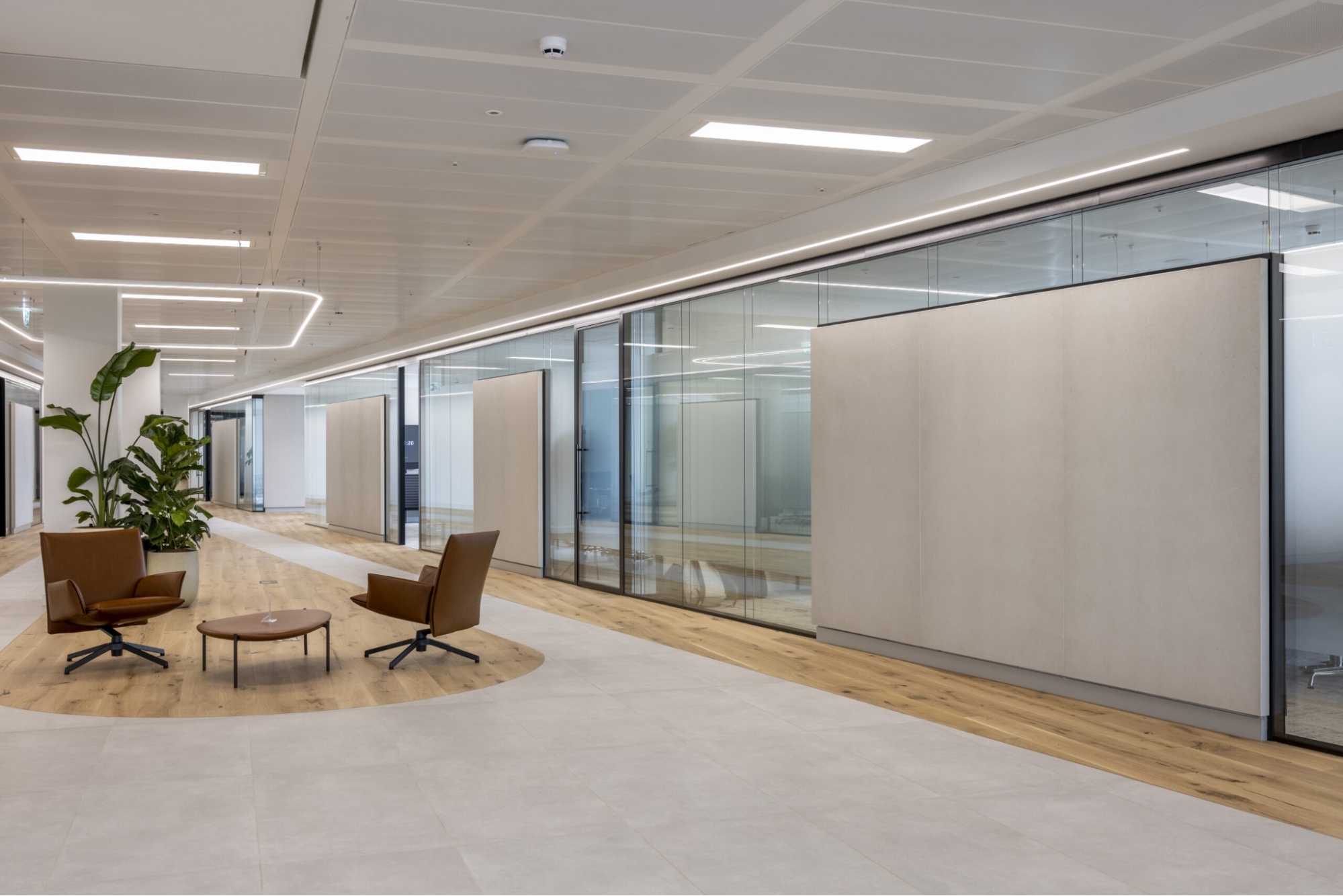  The Global Law Firm's interior office design that uses glass partition walls