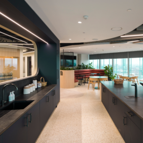 Project: Overbury Manchester | Curved Optima 117 Single Glazed Partitioning